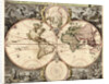 Orbis terrarum nova et accuratissima tabula, ca 1690 by Nicolaes Visscher