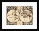 Orbis terrarum nova et accuratissima tabula, ca 1690 by Nicolaes Visscher