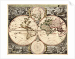 Orbis terrarum nova et accuratissima tabula, ca 1690 by Nicolaes Visscher