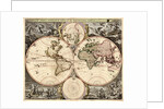 Orbis terrarum nova et accuratissima tabula, ca 1690 by Nicolaes Visscher