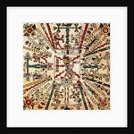 Aztec god Xiuhtecuhtli. The Codex Fejérváry-Mayer, 15th century by Pre-Columbian art