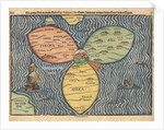 The three continents with Jerusalem in the center of the World, 1581 by Heinrich Bünting
