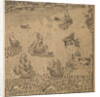 Peter the Greats Fleet at the Onega Bay, ca 1707 by Anonymous