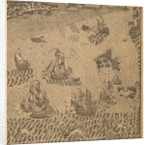 Peter the Greats Fleet at the Onega Bay, ca 1707 by Anonymous
