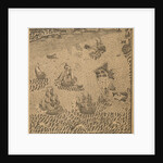 Peter the Greats Fleet at the Onega Bay, ca 1707 by Anonymous