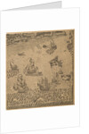 Peter the Greats Fleet at the Onega Bay, ca 1707 by Anonymous
