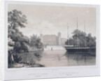 View of the Palace in Gatchina from the Lake, 1850s by Carl Schulz