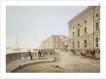 View of the Neva Embankment by the Old Hermitage Building, 1824 by Karl Petrovich Beggrov