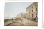 View of the Neva Embankment by the Old Hermitage Building, 1824 by Karl Petrovich Beggrov