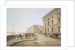 View of the Neva Embankment by the Old Hermitage Building, 1824 by Karl Petrovich Beggrov