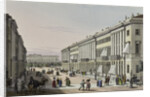 The Mikhailovskaya Street with view of the Michael Palace in St. Petersburg, First half of the 19th by Karl Petrovich Beggrov