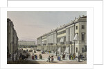 The Mikhailovskaya Street with view of the Michael Palace in St. Petersburg, First half of the 19th by Karl Petrovich Beggrov