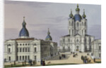 The Smolny Convent of the Resurrection in St. Petersburg, First half of the 19th cent by Karl Petrovich Beggrov