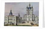 The Smolny Convent of the Resurrection in St. Petersburg, First half of the 19th cent by Karl Petrovich Beggrov