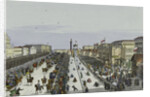 Public merry-making on the Admiralty Square in Saint Petersburg, First half of the 19th cent by Karl Petrovich Beggrov
