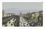 Public merry-making on the Admiralty Square in Saint Petersburg, First half of the 19th cent by Karl Petrovich Beggrov