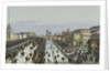 Public merry-making on the Admiralty Square in Saint Petersburg, First half of the 19th cent by Karl Petrovich Beggrov