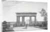The To-my-Dear-Comrades-in-Arms Gate in the Catherine Park at Tsarskoye Selo, 1822 by Alexander Andreyevich Thon