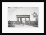 The To-my-Dear-Comrades-in-Arms Gate in the Catherine Park at Tsarskoye Selo, 1822 by Alexander Andreyevich Thon