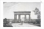 The To-my-Dear-Comrades-in-Arms Gate in the Catherine Park at Tsarskoye Selo, 1822 by Alexander Andreyevich Thon