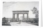 The To-my-Dear-Comrades-in-Arms Gate in the Catherine Park at Tsarskoye Selo, 1822 by Alexander Andreyevich Thon