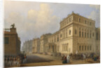 View of the New Hermitage Through Millionnaya Street, 1851 by Vasily Semyonovich Sadovnikov