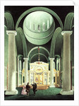 Interior view of the Alexander Nevsky Church at Potsdam, 1838 by Friedrich Wilhelm Klose