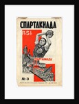Cover of Spartakiada R.S.I. magazine, 1928 by Gustav Klutsis