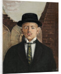 Portrait of the poet Vasili Kamensky in a Top Hat, 1917 by Eduard Gustavovich Shiman