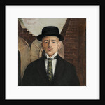 Portrait of the poet Vasili Kamensky in a Top Hat, 1917 by Eduard Gustavovich Shiman