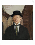 Portrait of the poet Vasili Kamensky in a Top Hat, 1917 by Eduard Gustavovich Shiman