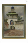 The Exterior Gates of the Pskovo-Pechersky Monastery, 1910 by Genrikh Genrikhovich Schmidt
