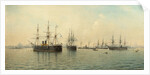 Cruisers Minin and Kronstadt by Leonid Demyanovich Blinov