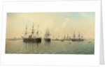 Cruisers Minin and Kronstadt by Leonid Demyanovich Blinov