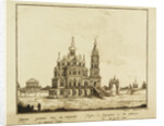 The Church of the Dormition of the Theotokos at the Pokrovka Street in Moscow, 1791 by Francesco Camporesi