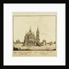 The Church of the Dormition of the Theotokos at the Pokrovka Street in Moscow, 1791 by Francesco Camporesi