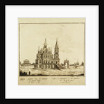 The Church of the Dormition of the Theotokos at the Pokrovka Street in Moscow, 1791 by Francesco Camporesi