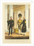 Staff Officer, Non-commissioned Officer, and Drummer of the Palace Guard Grenadiers, c. 1830 by Pyotr Alexandrovich Alexandrov