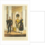 Staff Officer, Non-commissioned Officer, and Drummer of the Palace Guard Grenadiers, c. 1830 by Pyotr Alexandrovich Alexandrov