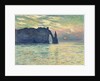 The Cliff, Étretat, Sunset, 1882-1883 by Anonymous