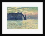 The Cliff, Étretat, Sunset, 1882-1883 by Anonymous