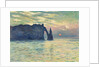 The Cliff, Étretat, Sunset, 1882-1883 by Anonymous