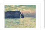 The Cliff, Étretat, Sunset, 1882-1883 by Anonymous