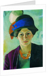 Artists Wife with Hat, 1909 by Anonymous