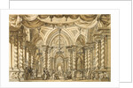 Set design for the Opera Bellérophon by Jean-Baptiste Lully, 18th century by Anonymous