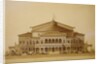 Project of the wooden summer theatre in Pavlovsk, Main facade, 1876 by Anonymous