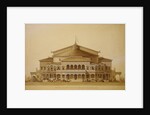 Project of the wooden summer theatre in Pavlovsk, Main facade, 1876 by Anonymous