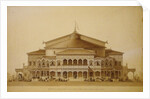 Project of the wooden summer theatre in Pavlovsk, Main facade, 1876 by Anonymous