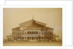 Project of the wooden summer theatre in Pavlovsk, Main facade, 1876 by Anonymous