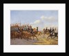 Nicholas I and his entourage reviewing the Life Guards Lancer (Ulansky) His Majestys Regiment, 1846 by Anonymous